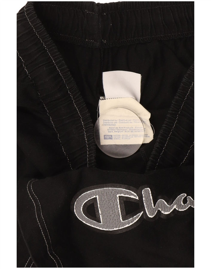 Champion Shorts deportivos gráficos para hombre Algodón negro mediano