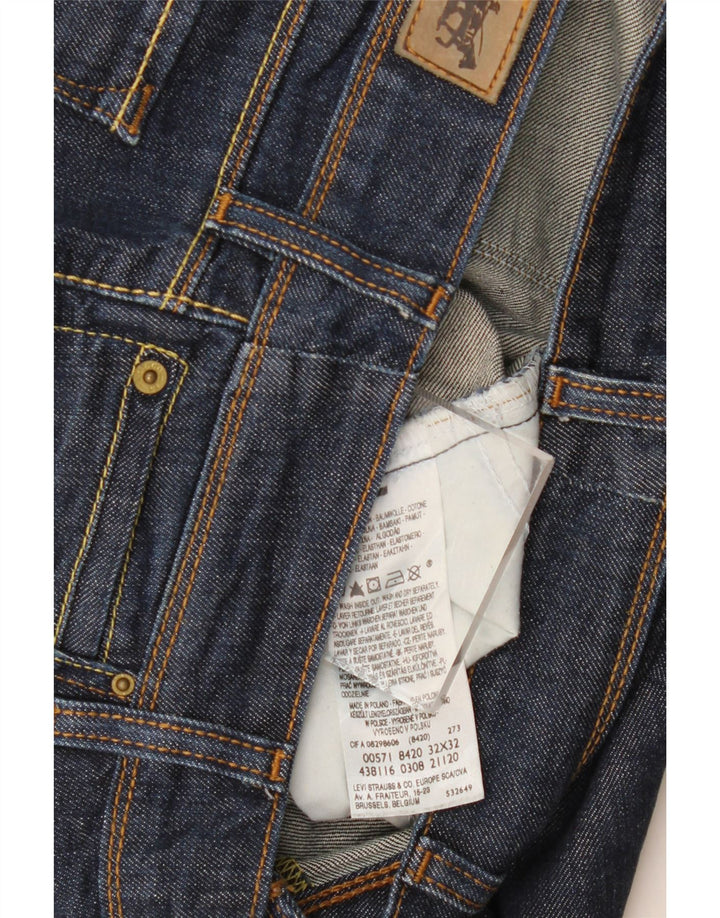 LEVI'S Mujer 571 Slim Jeans W32 L30 Algodón Azul Marino