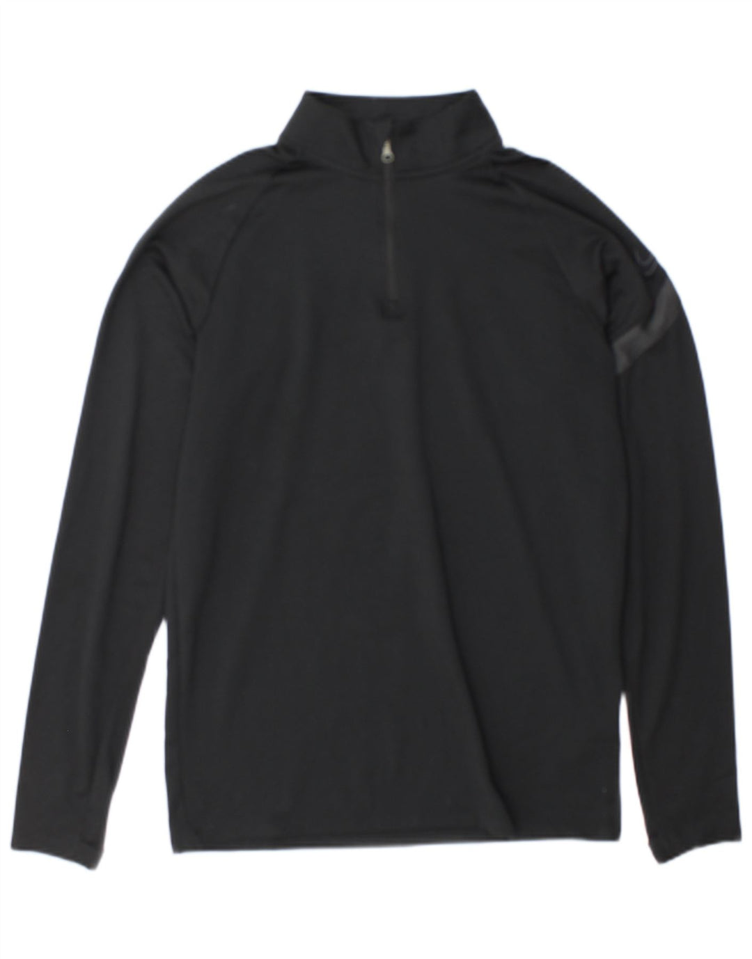 Nike Dri Fit Graphic Zip Neck Jersey Chándal para Hombre Top Pequeño Negro