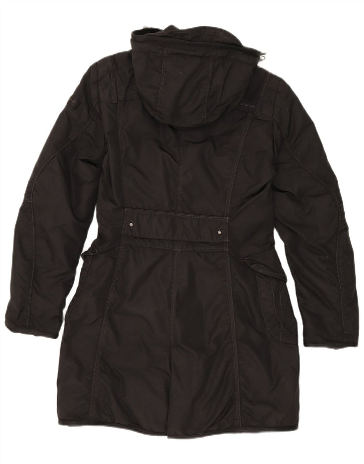 PEUTEREY Abrigo acolchado con capucha para mujer IT 40 Small Poliamida negra