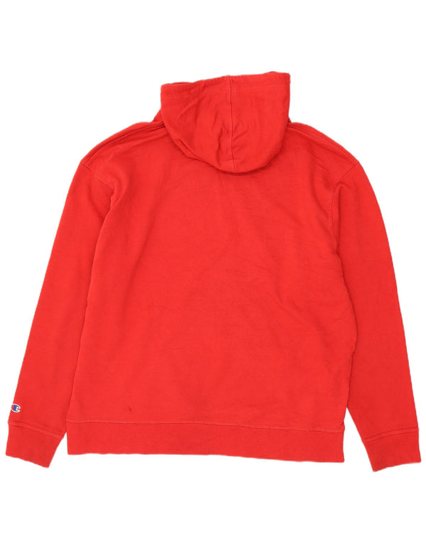 Champion Sudadera con capucha gráfica para hombre XL Algodón rojo