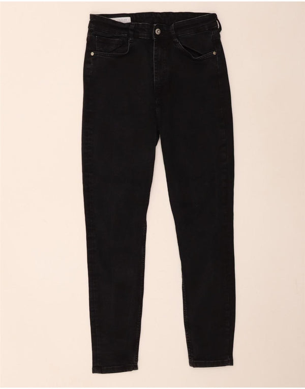 Zara Jeans ajustados para mujer EU 40 Medium W30 L26 Algodón negro