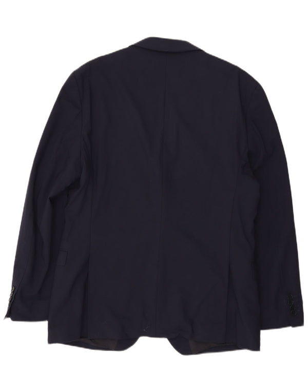 Ted Baker Chaqueta Blazer Slim Fit con 2 Botones para Hombre UK 46 3XL Lana Azul Marino