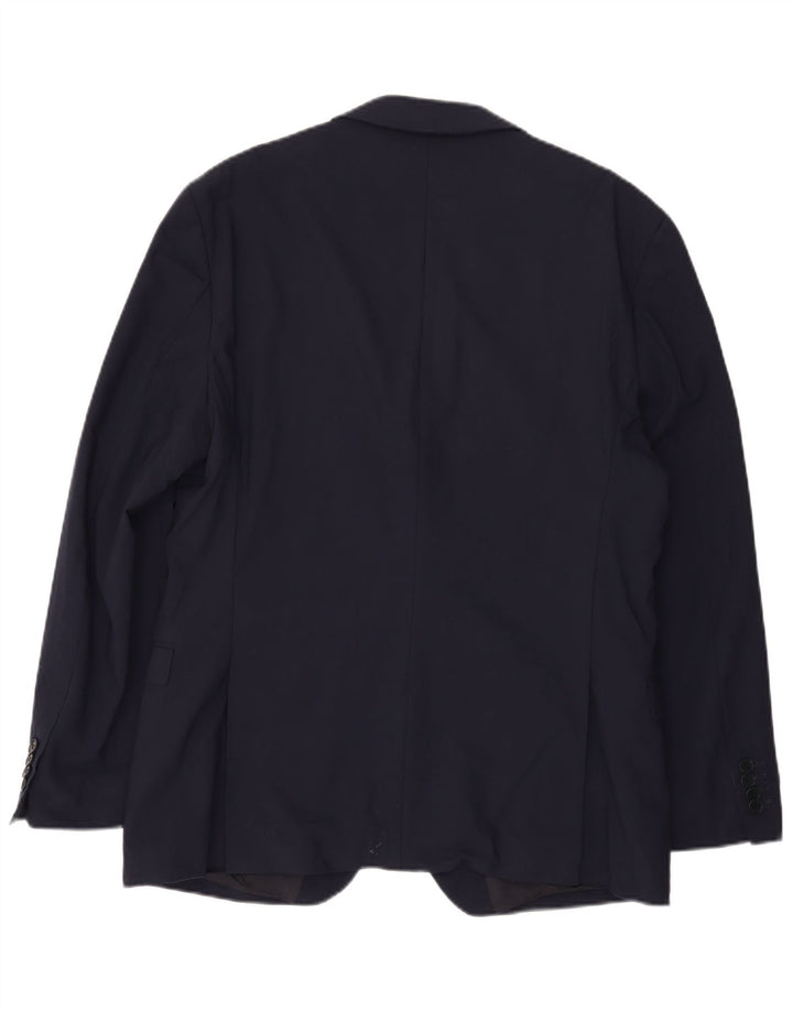 Ted Baker Chaqueta Blazer Slim Fit con 2 Botones para Hombre UK 46 3XL Lana Azul Marino