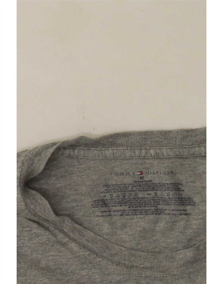 Camiseta Tommy Hilfiger para hombre Top de algodón moteado gris medio
