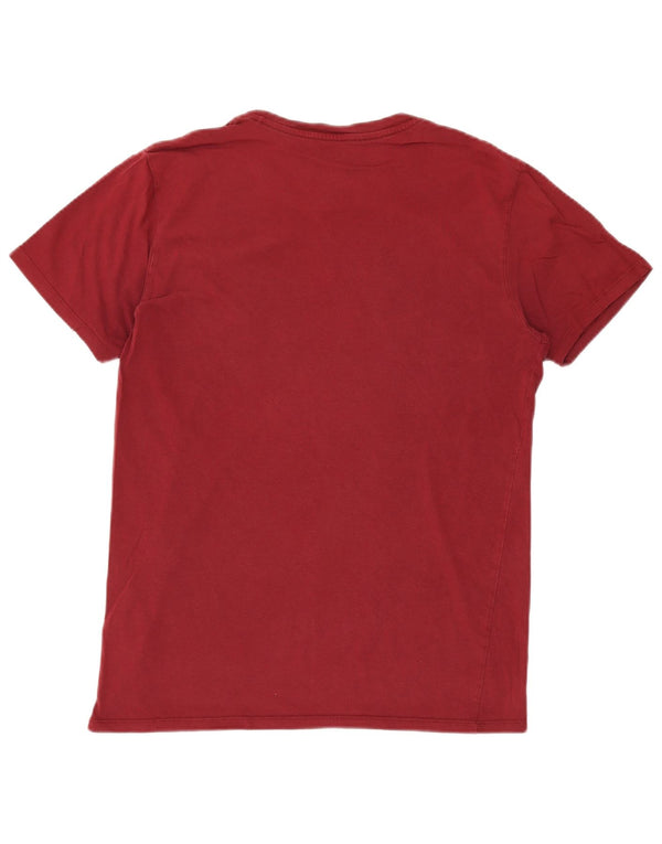 LEVI'S Mens Graphic T-Shirt Top Medium Maroon Cotton