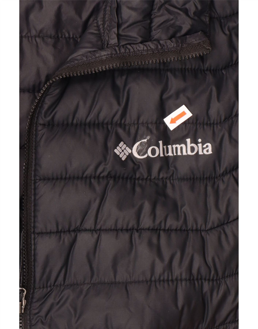 COLUMBIA Chaleco acolchado para hombre UK 40 Large Nylon negro