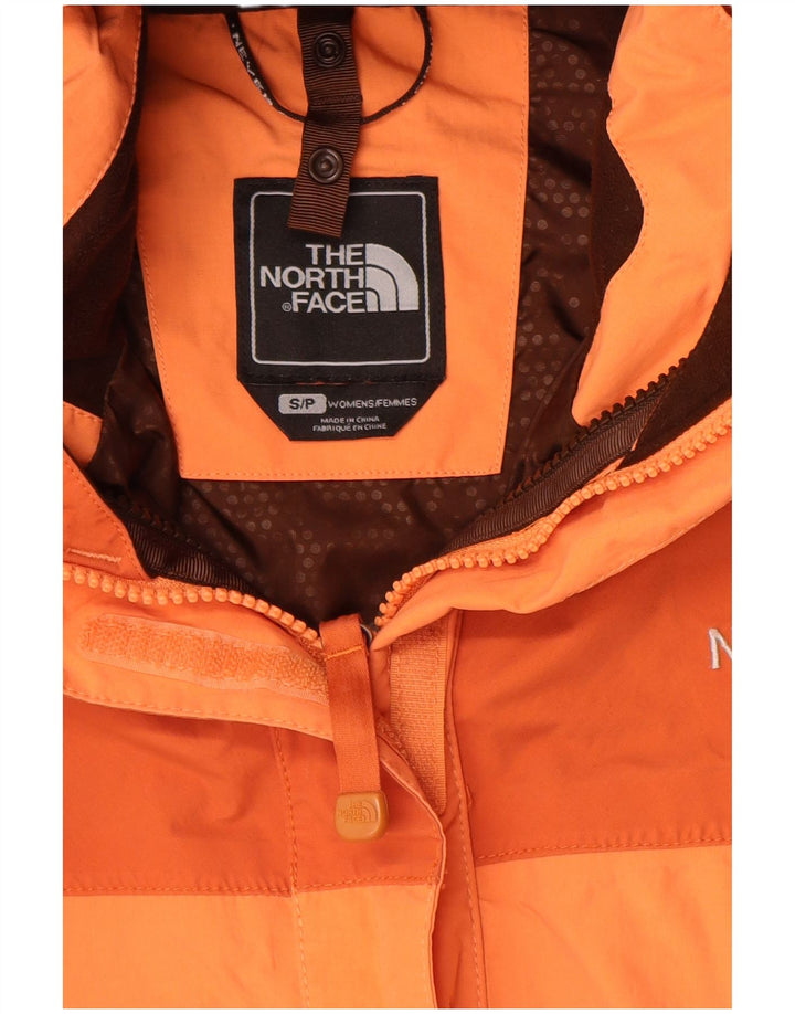 The North Face Chaqueta impermeable Hyvent para mujer UK 10 Small Naranja Colorblock