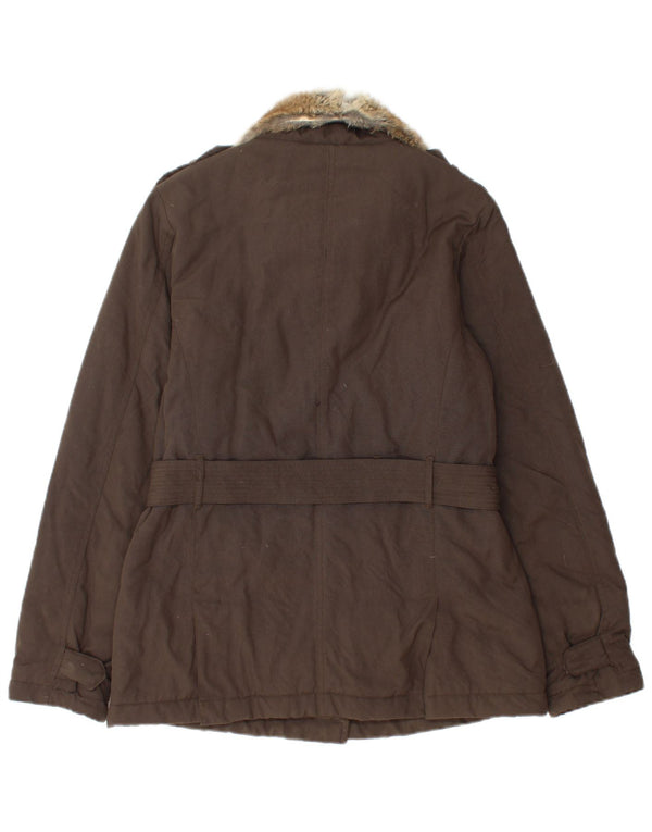 Woolrich Chaleco acolchado militar para mujer UK 42 Marrón medio