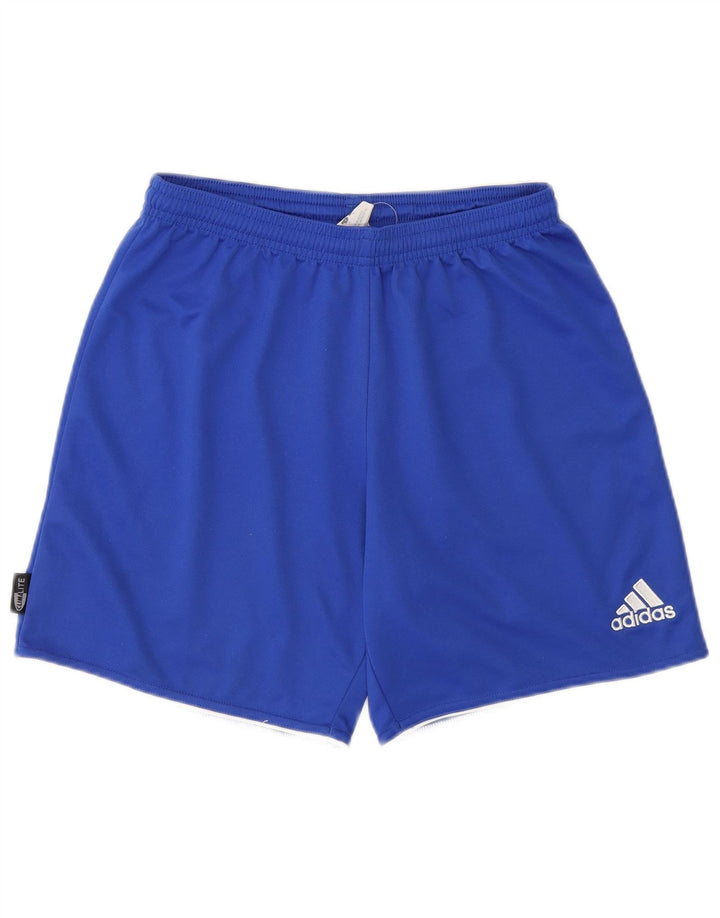 Adidas Mens Climalite Sport Shorts Pequeño Azul Poliéster