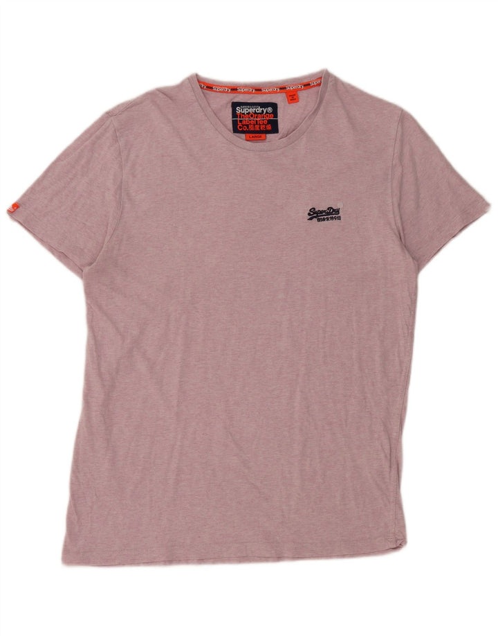 Superdry Camiseta para mujer Top UK 46 Large Pink Cotton