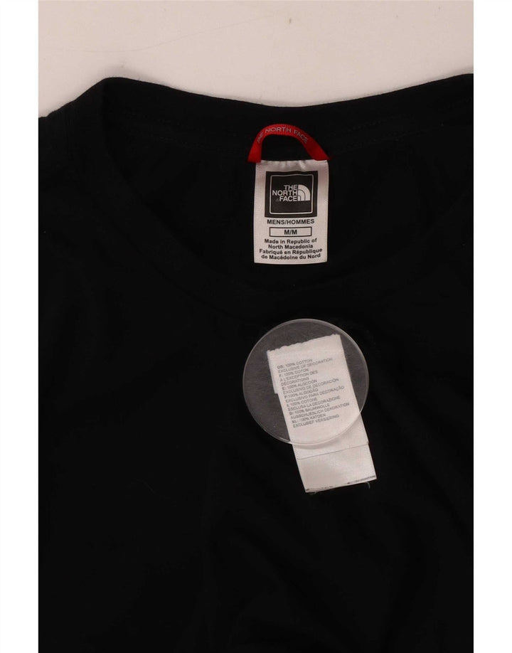 The North Face Hombre Camiseta Gráfica Manga Larga Algodón Negro Mediano
