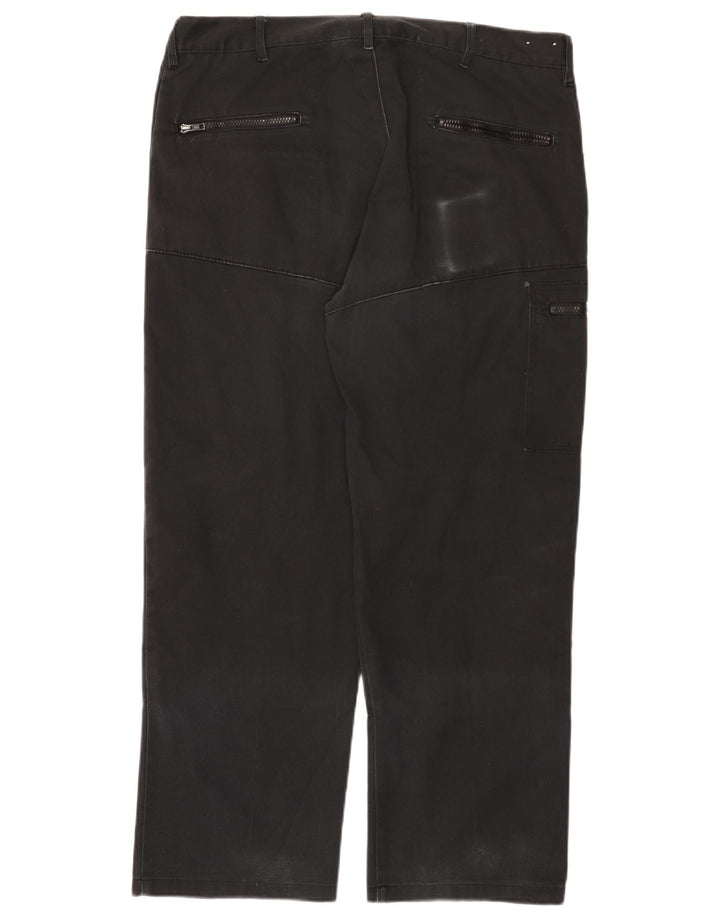 Dickies Pantalones cargo rectos para hombre W38 L29 Poliéster negro