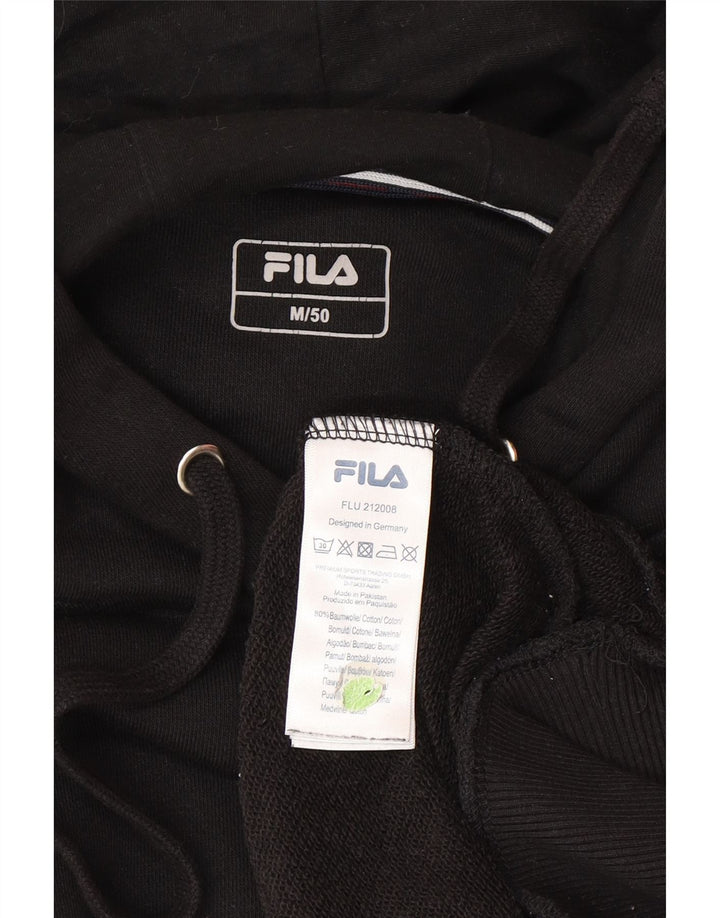 Fila Jersey con capucha para hombre IT 50 Medium Negro Algodón