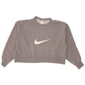 Nike - Sudadera extragrande con gráfico corto para mujer, talla 10, color gris