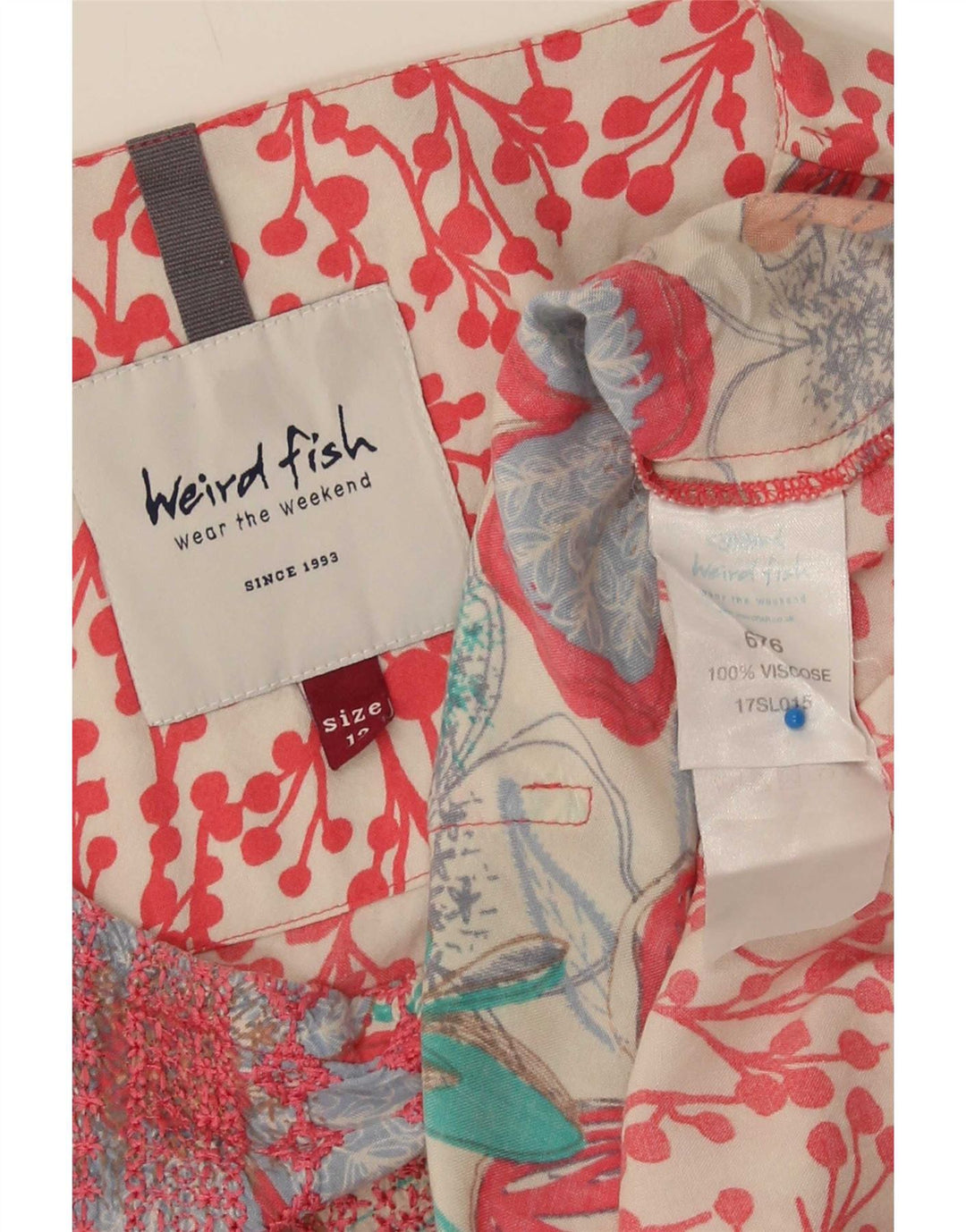 Weird Fish Blusa extragrande para mujer UK 40 Medio Multicolor Floral