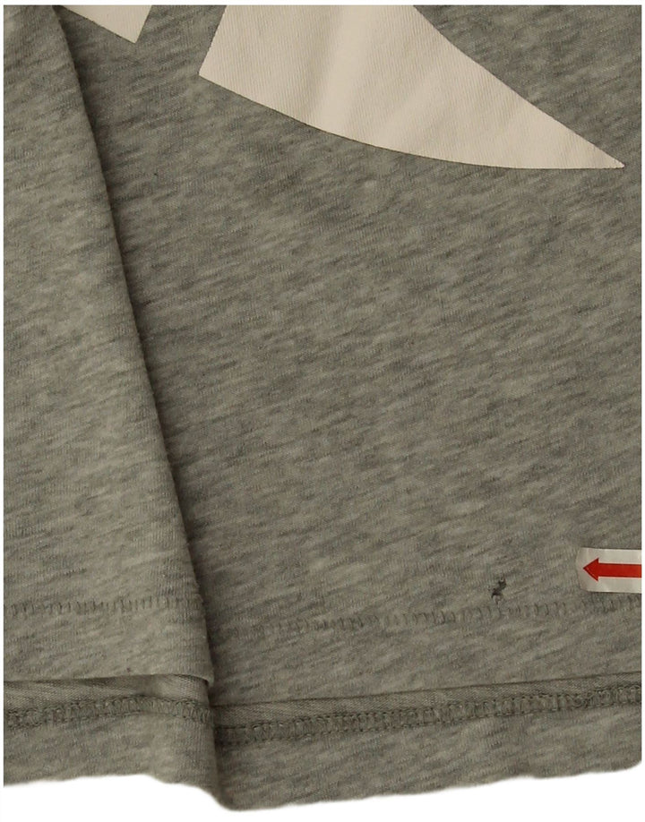 Nike Camiseta de gran tamaño para mujer con gráfico, talla 40, talla grande, color gris moteado