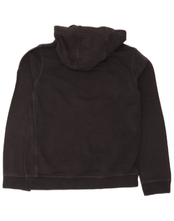 Nike - Sudadera con capucha para niños, diseño gráfico, ajuste estándar, 12-13 años, talla grande, algodón negro