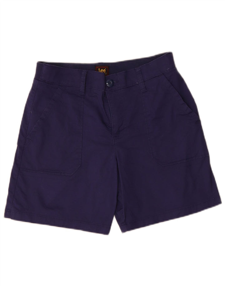 Lee pantalones cortos chinos para mujer US 6 mediano W30 azul marino algodón