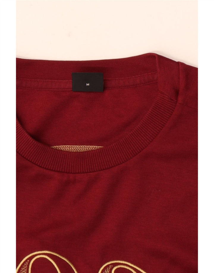 HUGO BOSS Hombre | Sudadera con gráfico tipo jersey en color burdeos mediano
