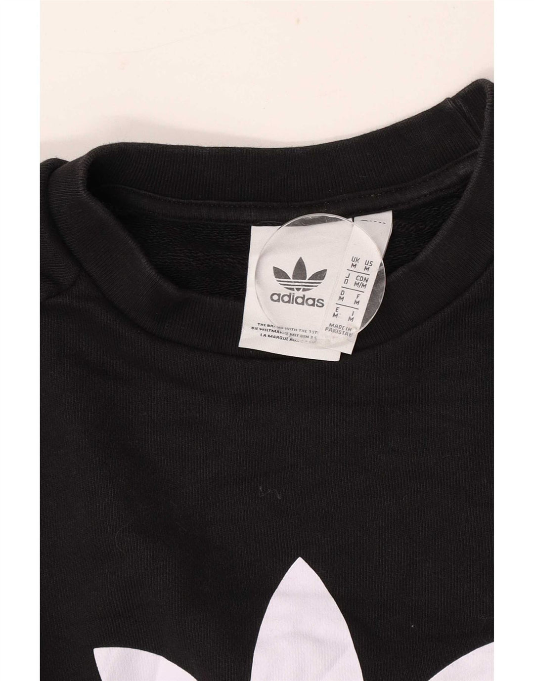 Adidas Hombre Sudadera Gráfica Jumper Medium Negro