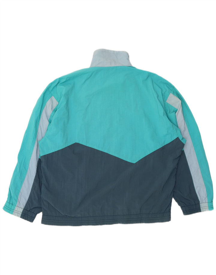 DIADORA Hombre Chaqueta De Chándal Loose Fit Nylon Azul Medio Color Block