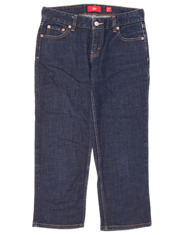 Vaqueros Levi's Capri Cropped Mujer W27 L22 Algodón Azul Marino