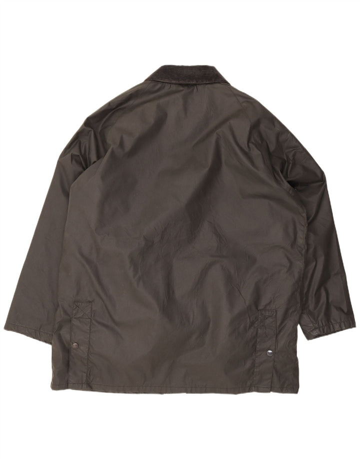 Chaqueta de algodón encerado para hombre Old England UK 42 XL Poliéster gris
