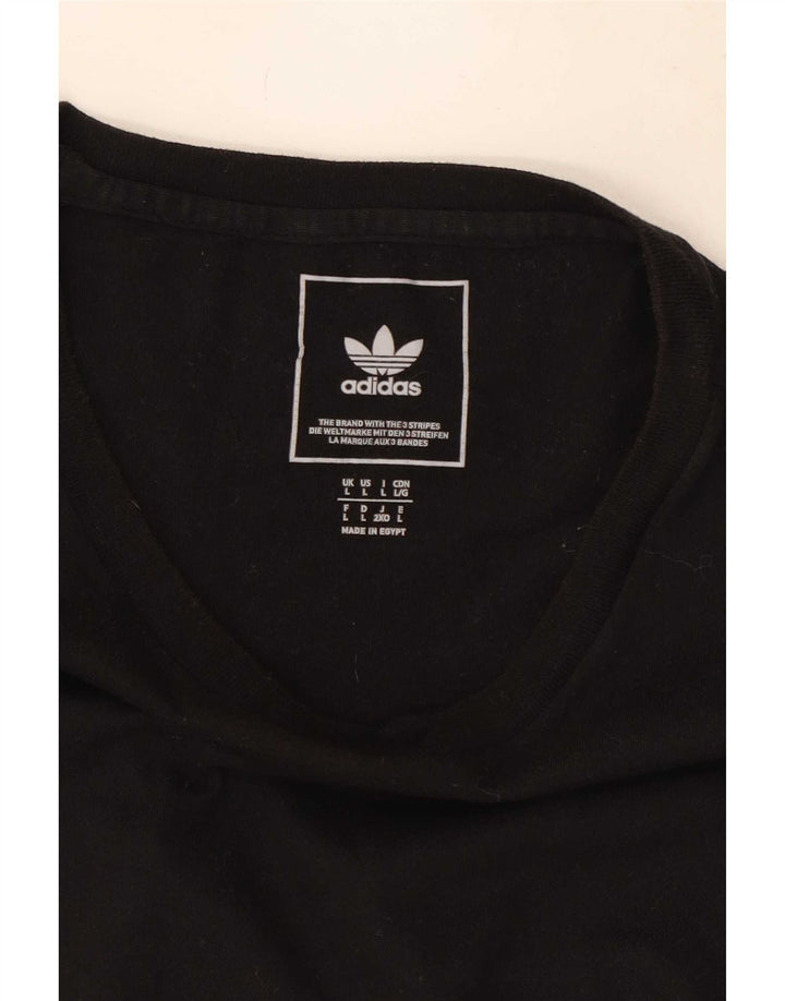 Adidas - Camiseta para hombre, talla grande, color negro