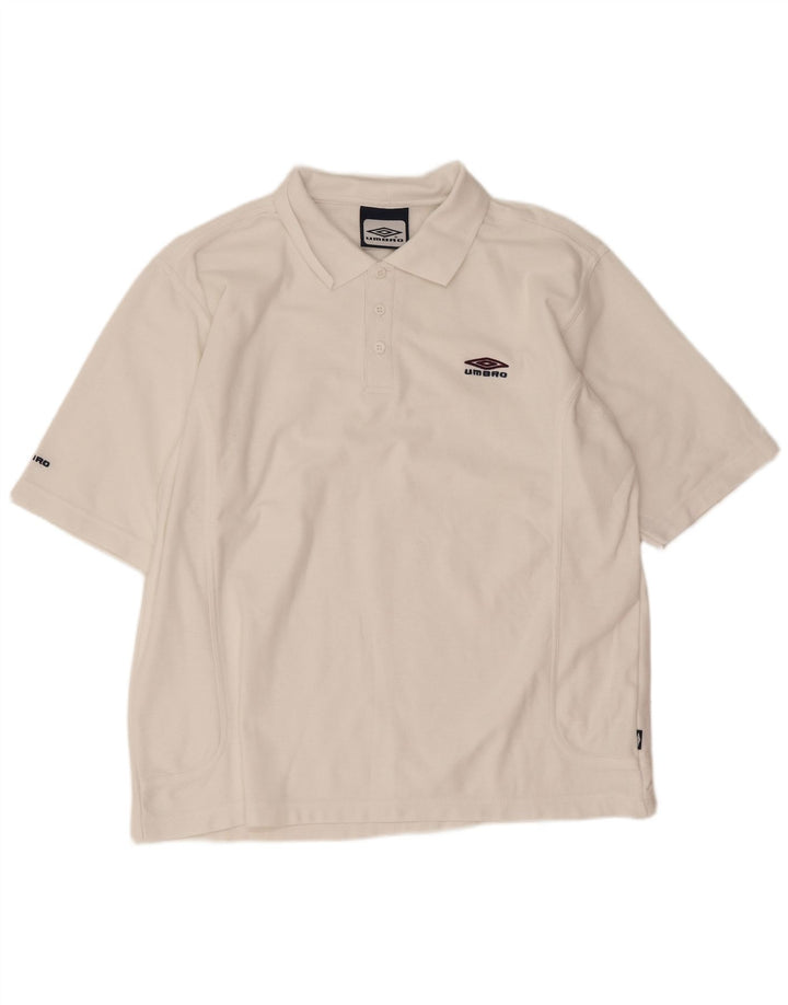 Polo Umbro Hombre Grande Blanco Poliéster Deportivo