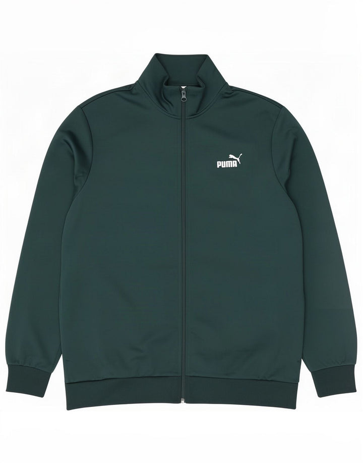Puma Mens Chándal Top Chaqueta Grande Verde Poliéster