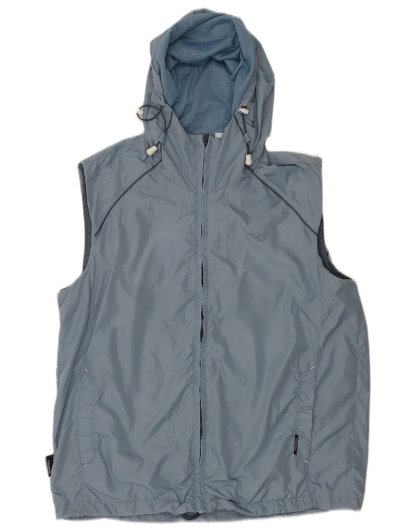 Diadora Chaqueta de chándal extragrande con capucha para mujer UK 10 Small Blue