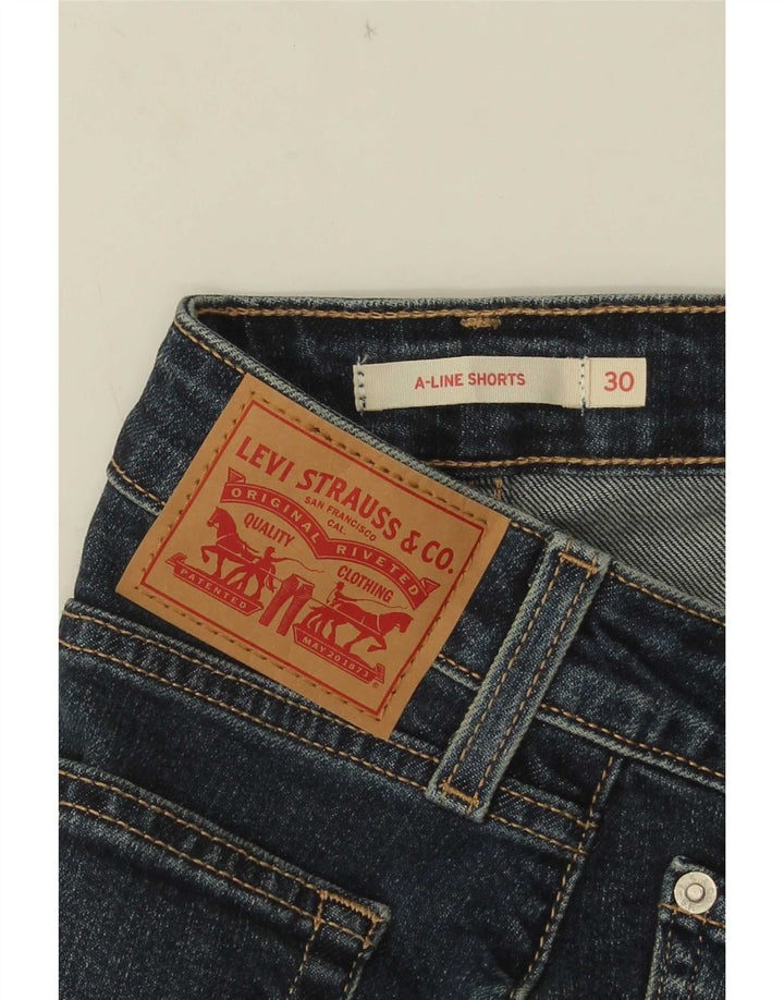 Shorts Levi's Mujer W30 Algodón Azul Medio