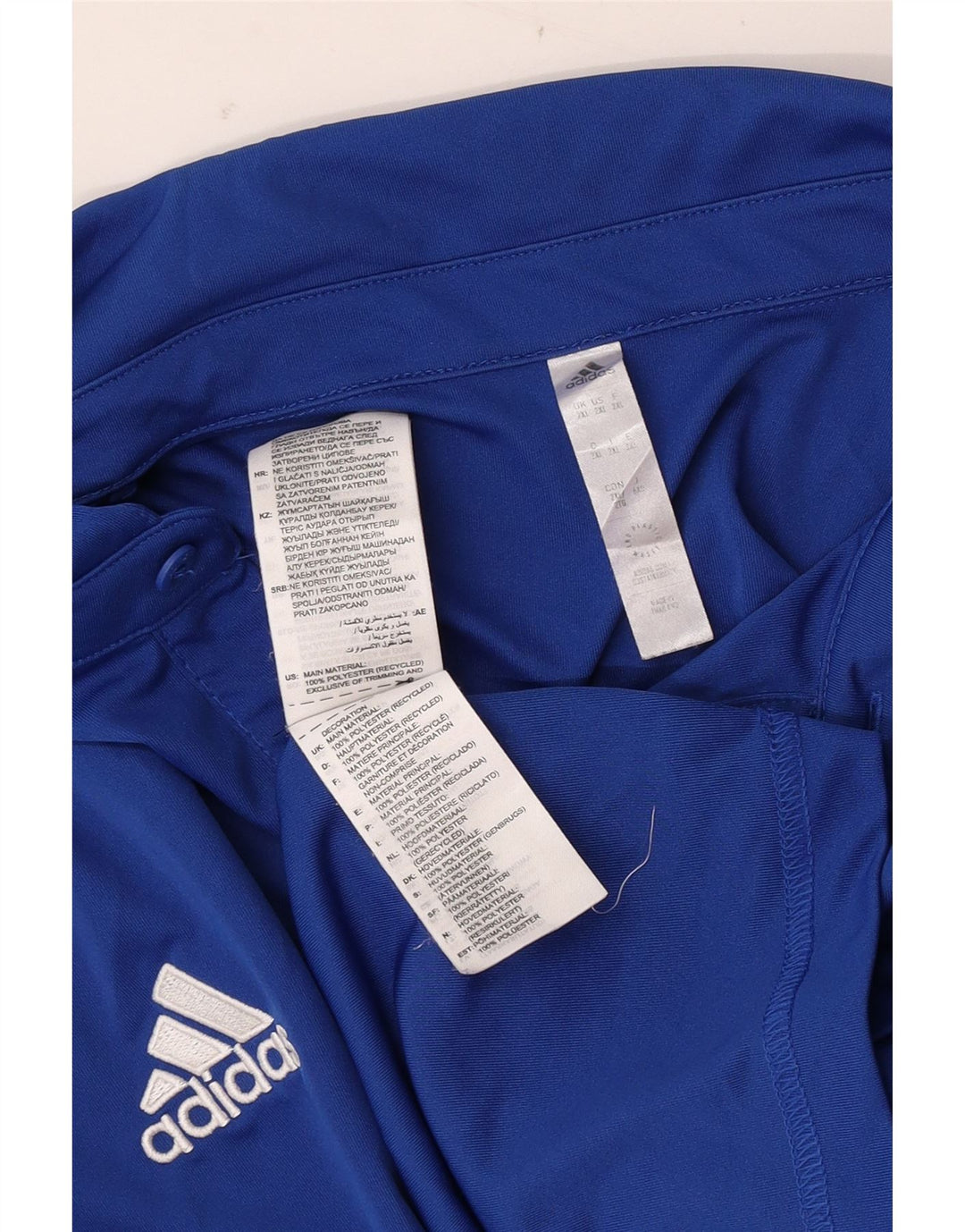 Polo Adidas Hombre 2XL Poliéster Azul