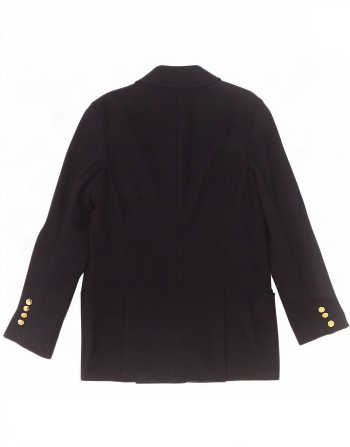 Herno Chaqueta Blazer De 2 Botones Para Mujer IT 44 Lana Azul Marino Mediana