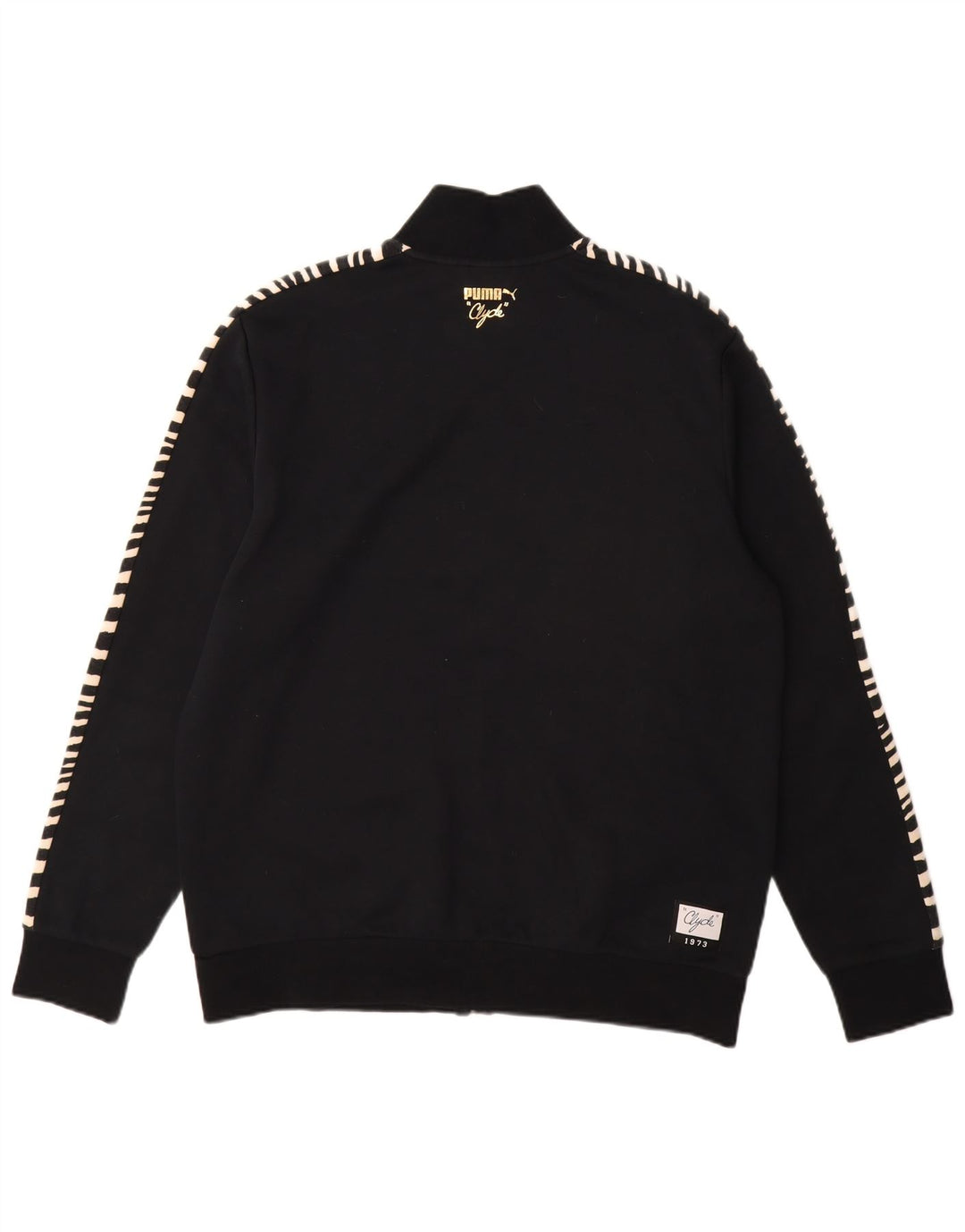 PUMA Chaqueta superior de chándal Clyde para hombre Poliéster con estampado animal negro grande