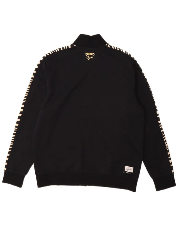 PUMA Chaqueta superior de chándal Clyde para hombre Poliéster con estampado animal negro grande