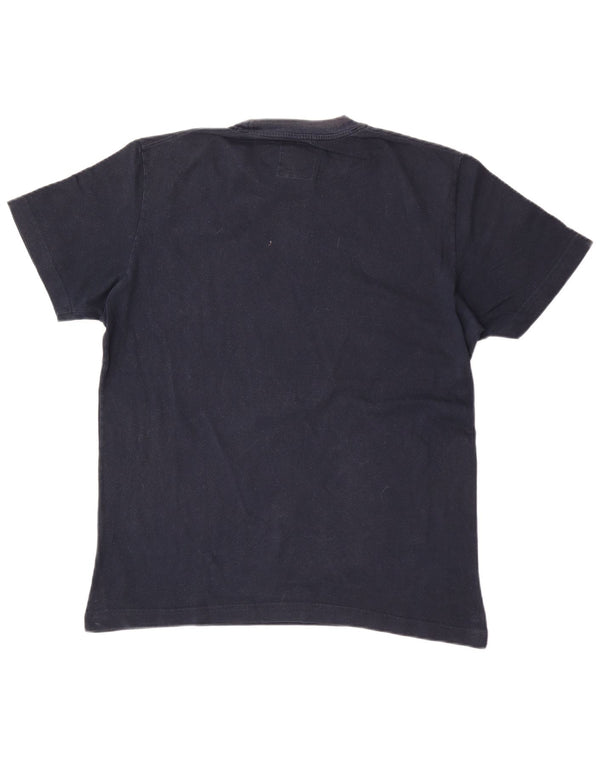 Uniforme Camiseta gráfica para hombre Top XL Algodón azul marino