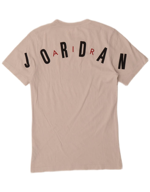 Jordan Mens Graphic T-Shirt Top XS White Cotton