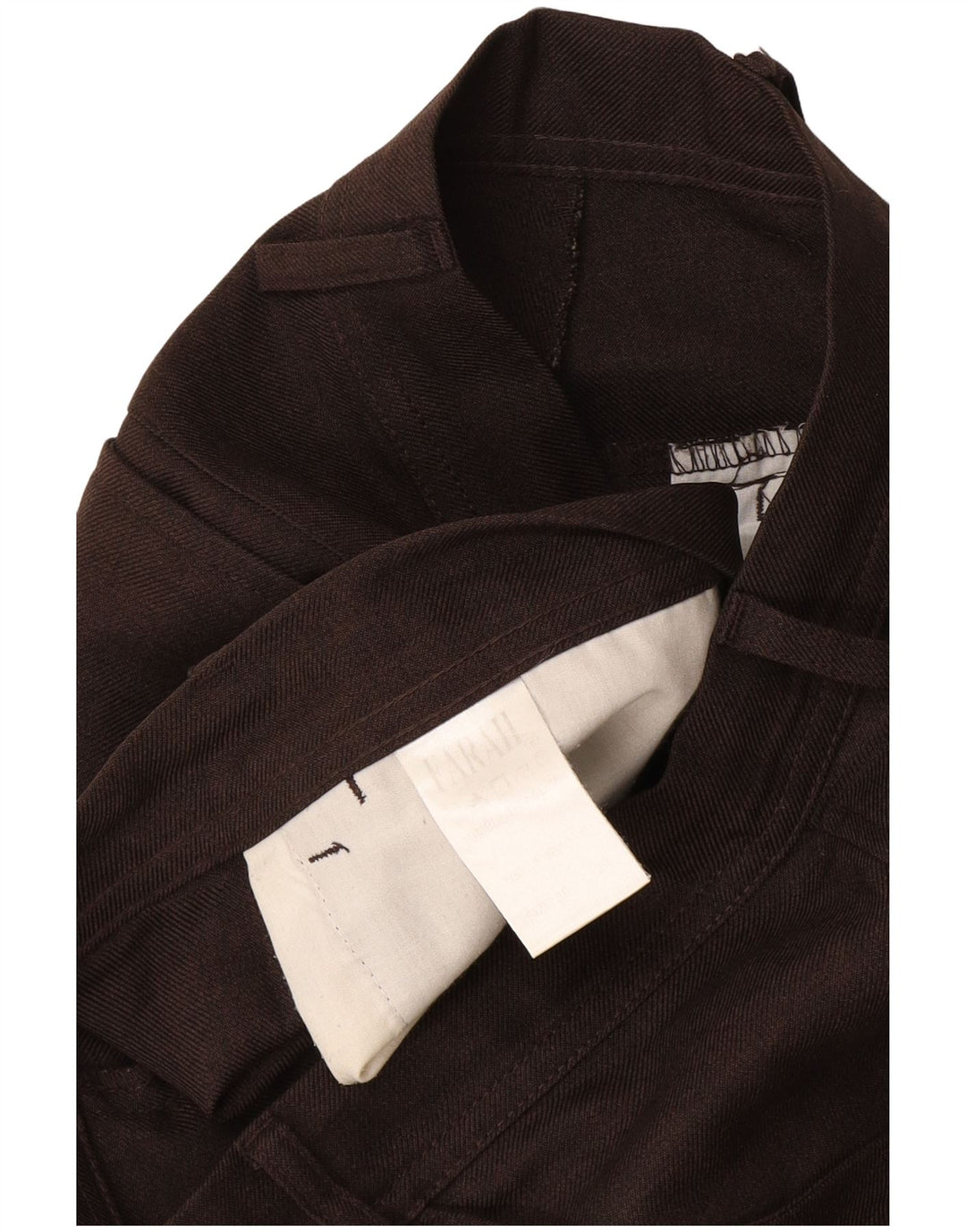 Farah Hombre Pantalones Casuales Rectos W36 L29 Poliéster Marrón