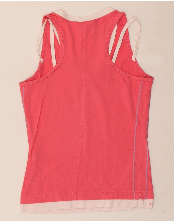Champion Camiseta sin mangas con gráfico de rendimiento para mujer, UK 40, talla grande, color rosa