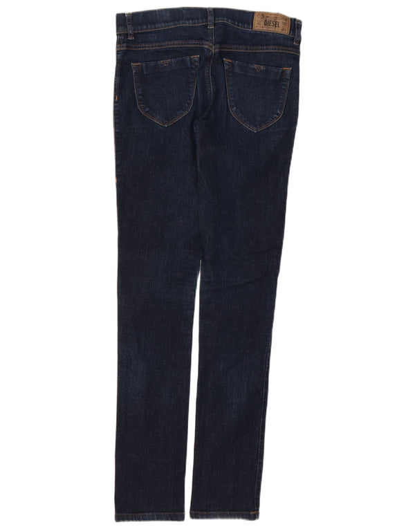 Diesel Mujer Livier Vaqueros Jegging Super Slim De Cintura Baja W28 L31 Azul Marino