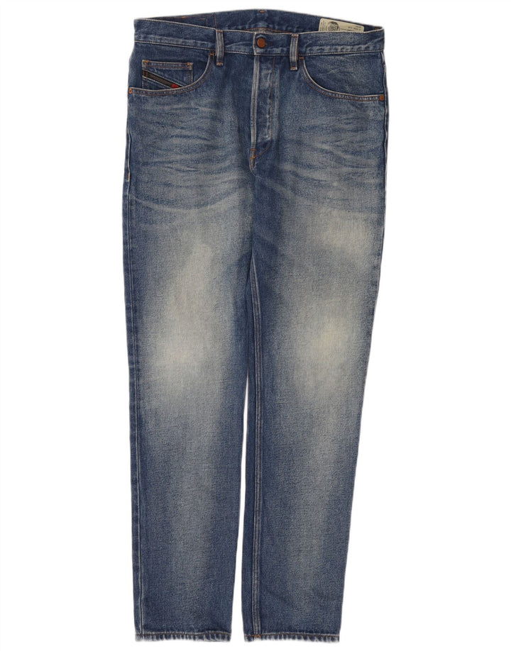 Diesel Hombre D-Aygle Vaqueros Tapered W33 L34 Algodón Azul