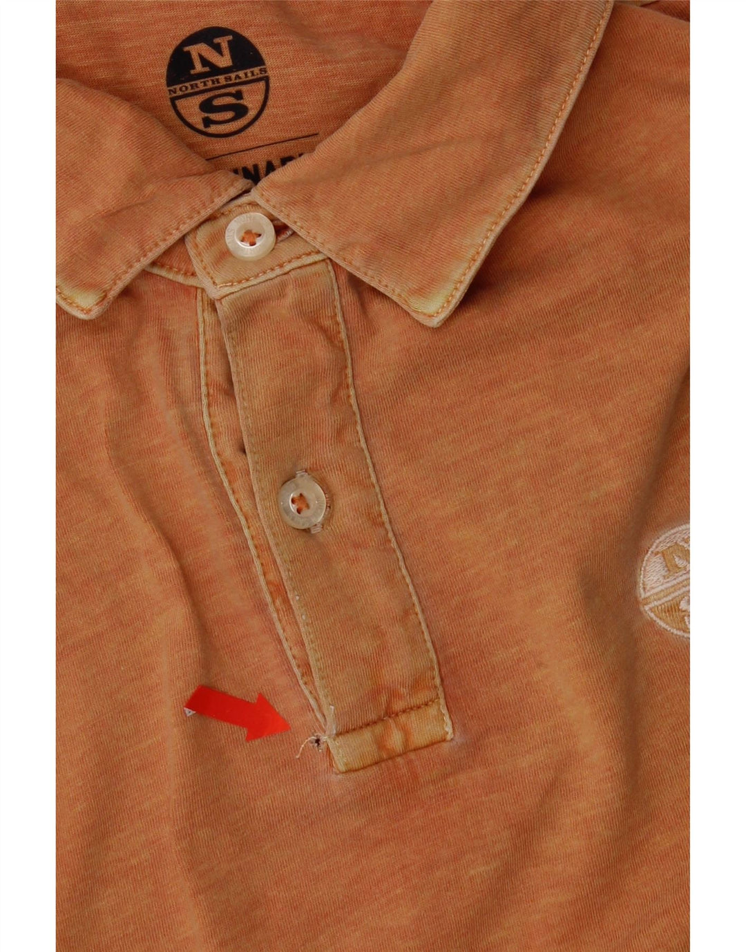 North Sails Polo De Corte Regular Para Hombre De Algodón Naranja Pequeño