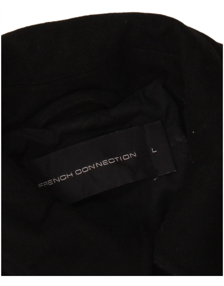 French Connection Chaquetón para hombre UK 40 Large Lana negra