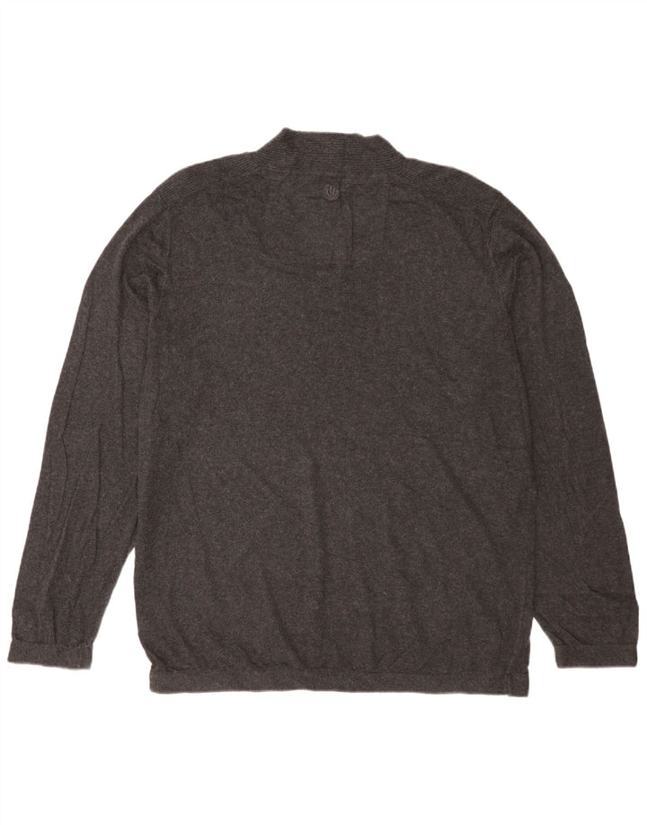 Jersey para hombre con cuello abotonado de Fat Face XL Algodón gris