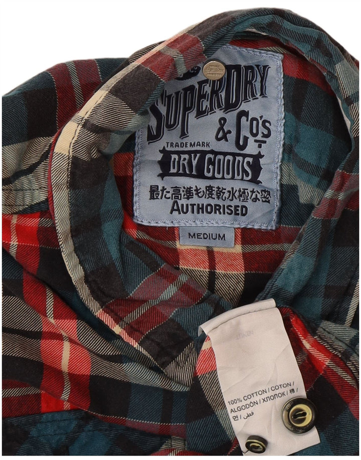 Superdry Camisa De Franela De Algodón A Cuadros Multicolor Mediana