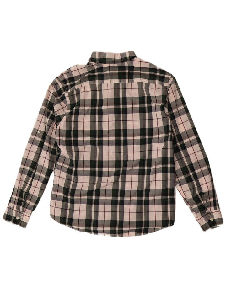 Levi's Camisa elástica de algodón con cuadros multicolores grandes para hombre