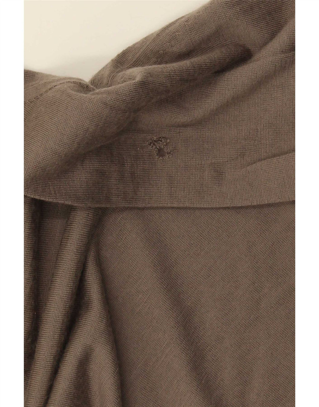Massimo Dutti Jersey Hombre con Cremallera y Cuello 2XL Lana Marrón