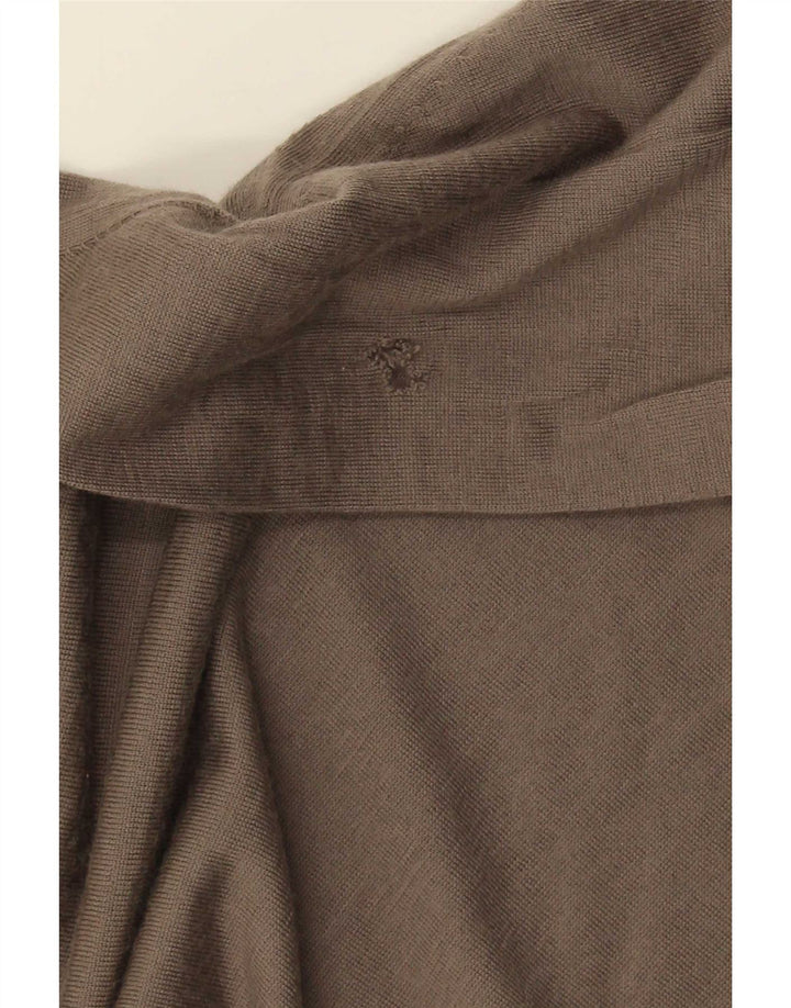 Massimo Dutti Jersey Hombre con Cremallera y Cuello 2XL Lana Marrón